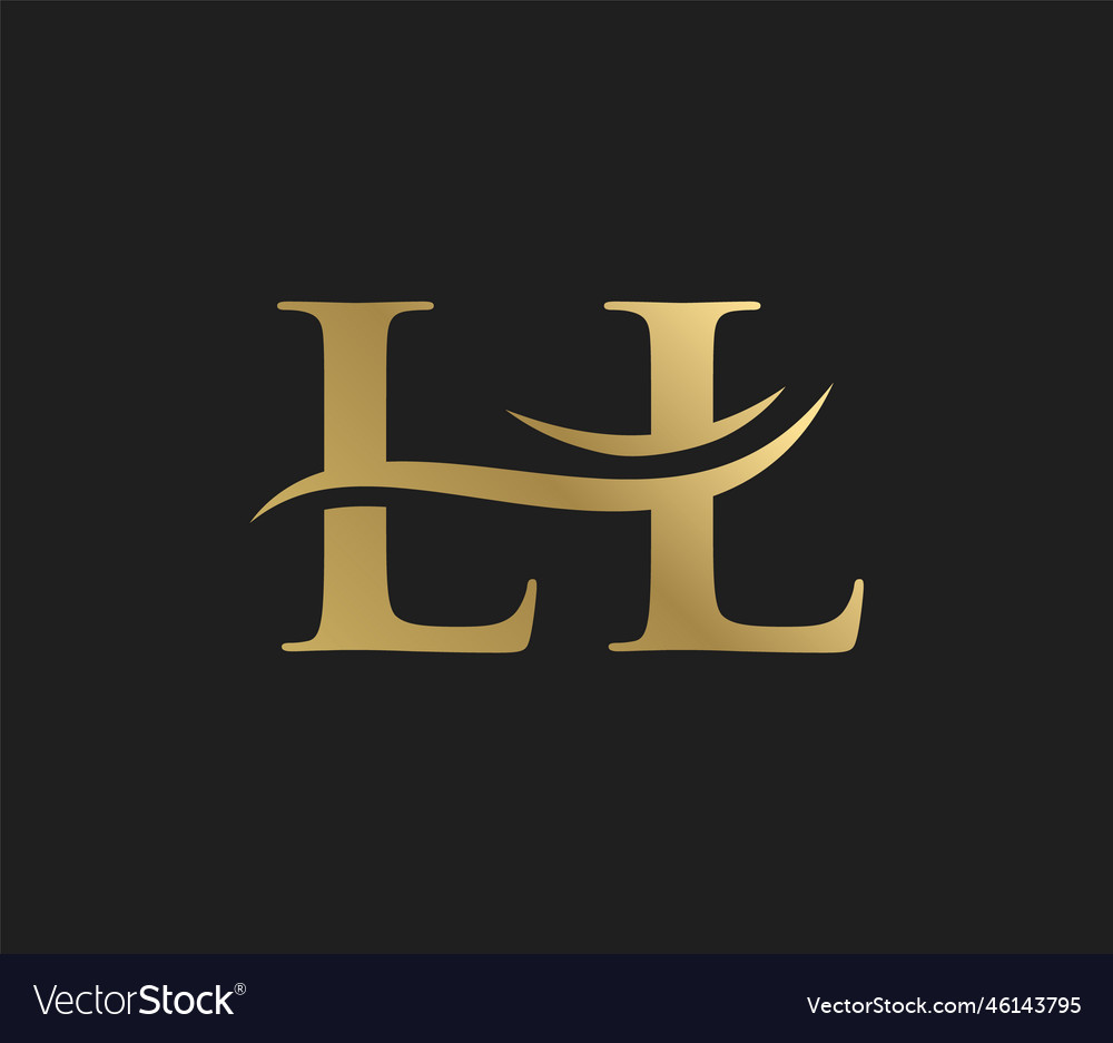 Letter l linked logo Royalty Free Vector Image