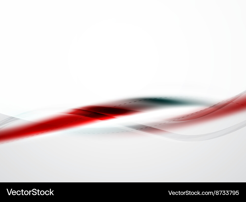 Red wave abstract background Royalty Free Vector Image