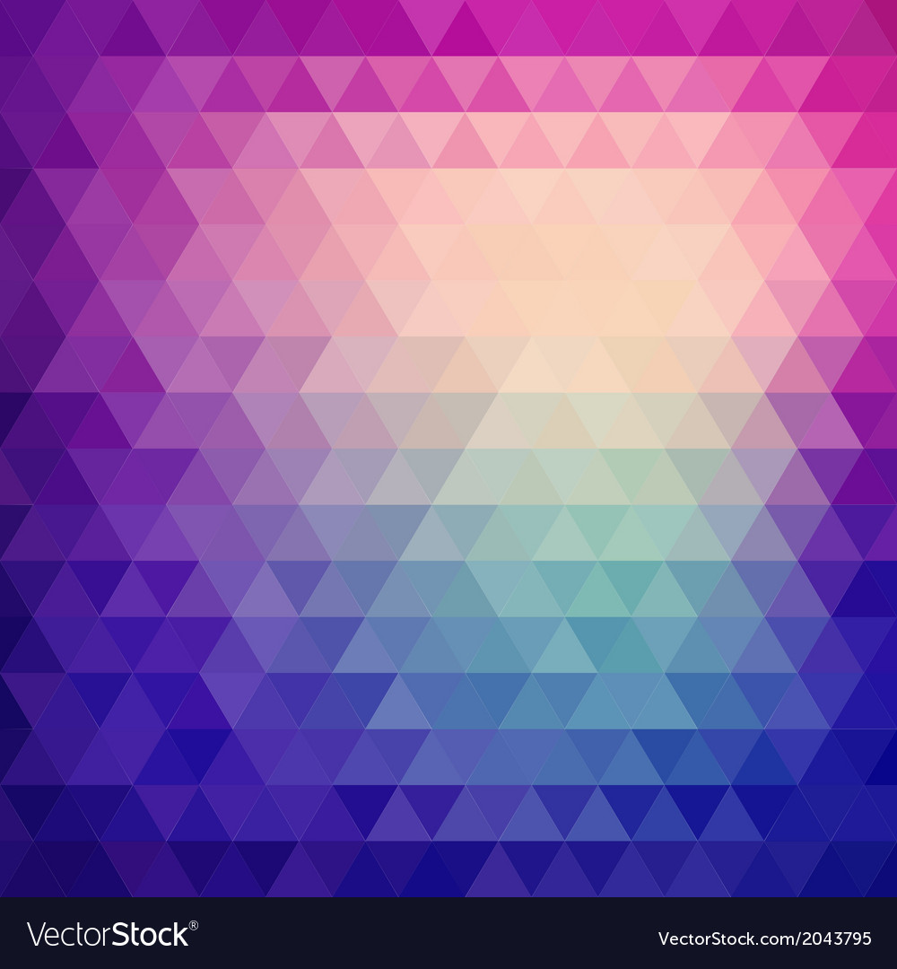 Retro mosaic pattern geometric triangle shapes Vector Image