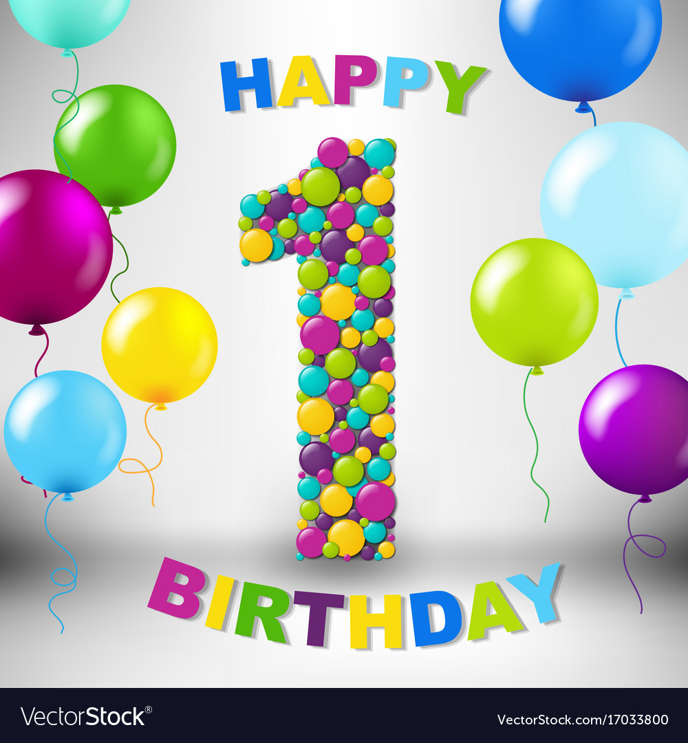 Happy birthday card Royalty Free Vector Image - VectorStock