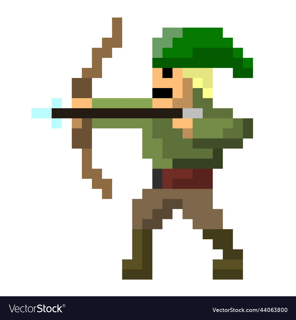 Warrior Archer Fighting Pixel