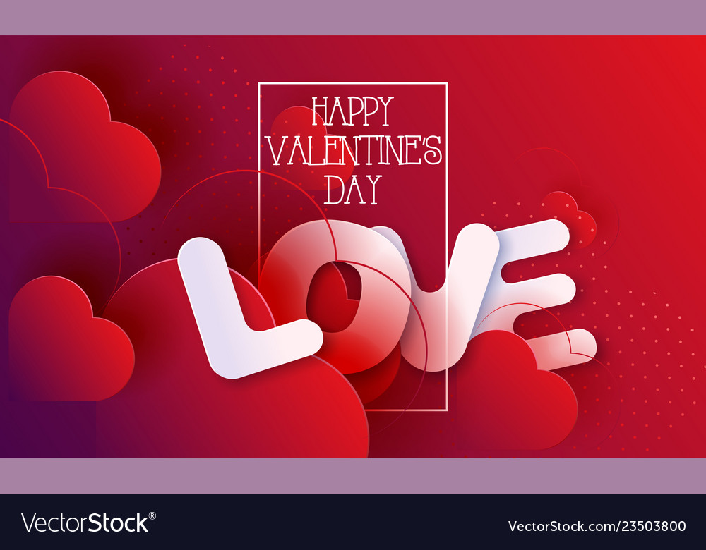 Valentines day hearts love red abstract background