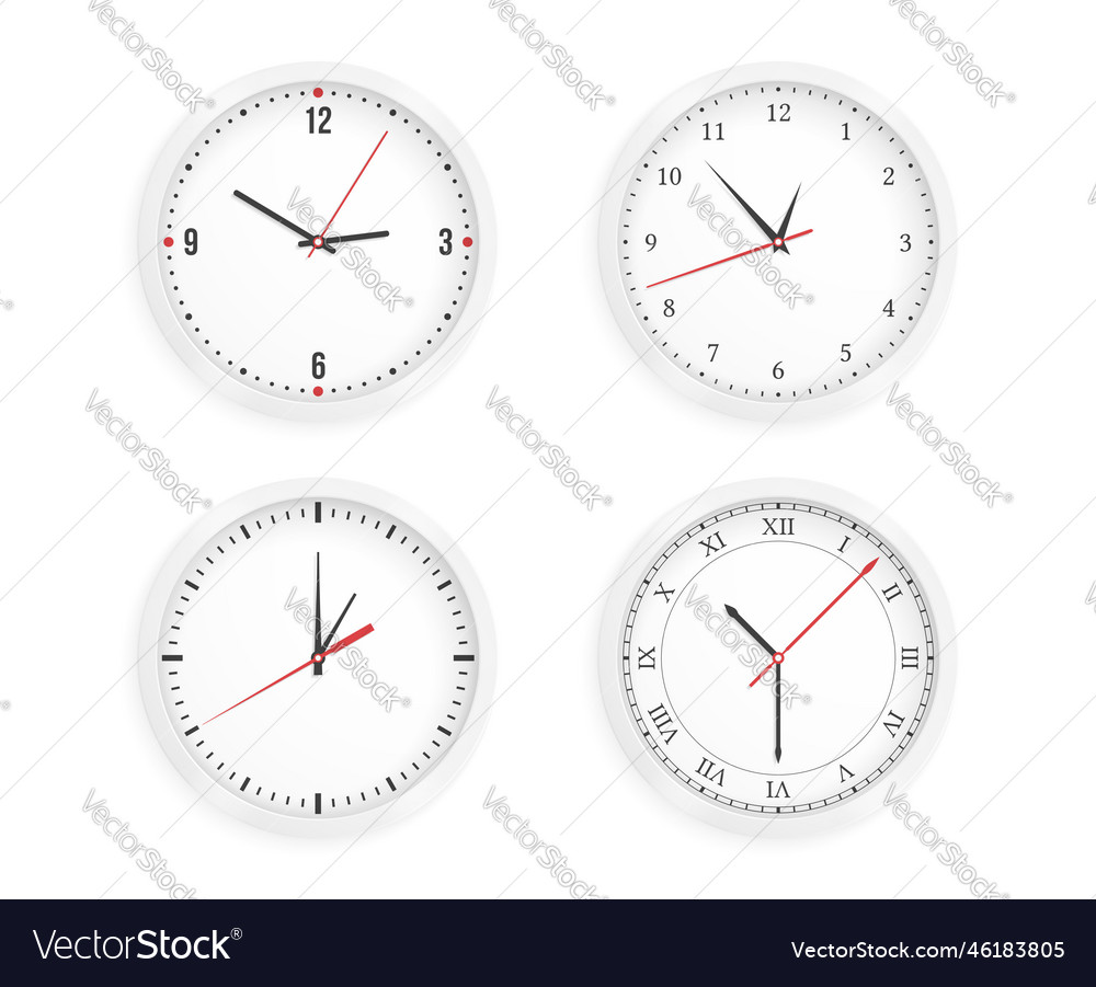 Clock Royalty Free Vector Image - VectorStock