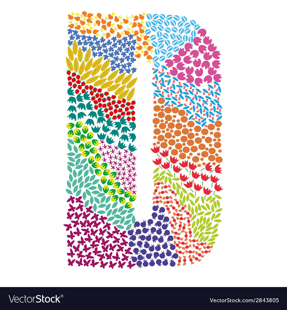 Letter d Royalty Free Vector Image - VectorStock