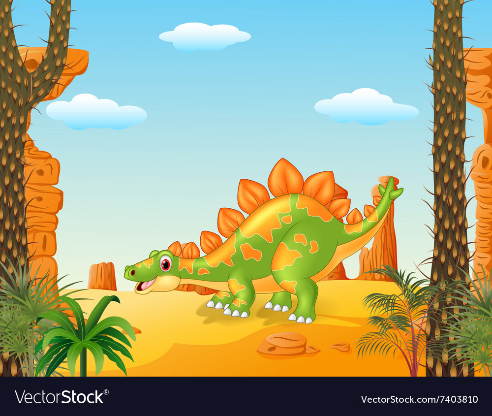 stegosaurus cartoon cute