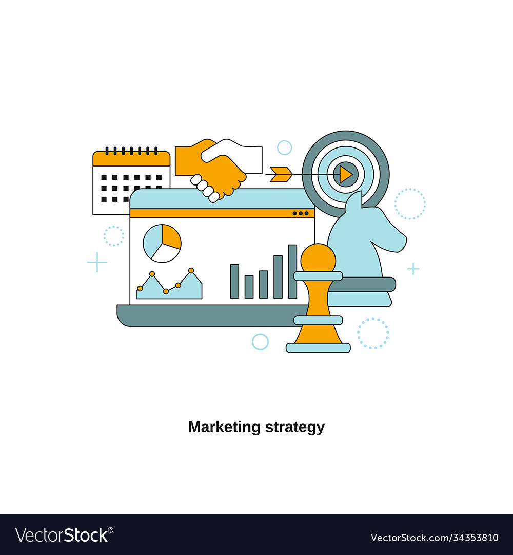 Marketing Strategy Concept Royalty Free Vector Image