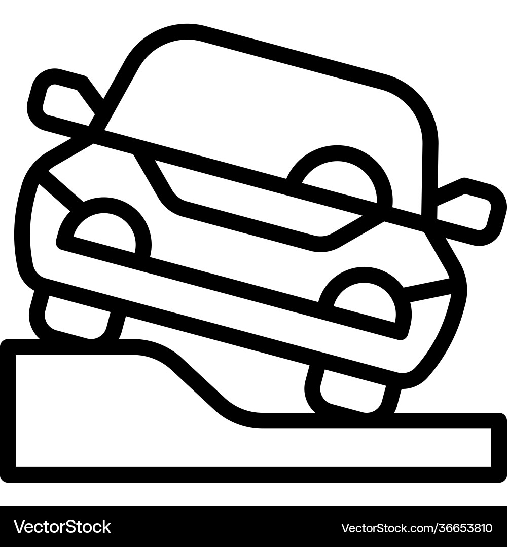 Pavement parking icon lot related Royalty Free Vector Image