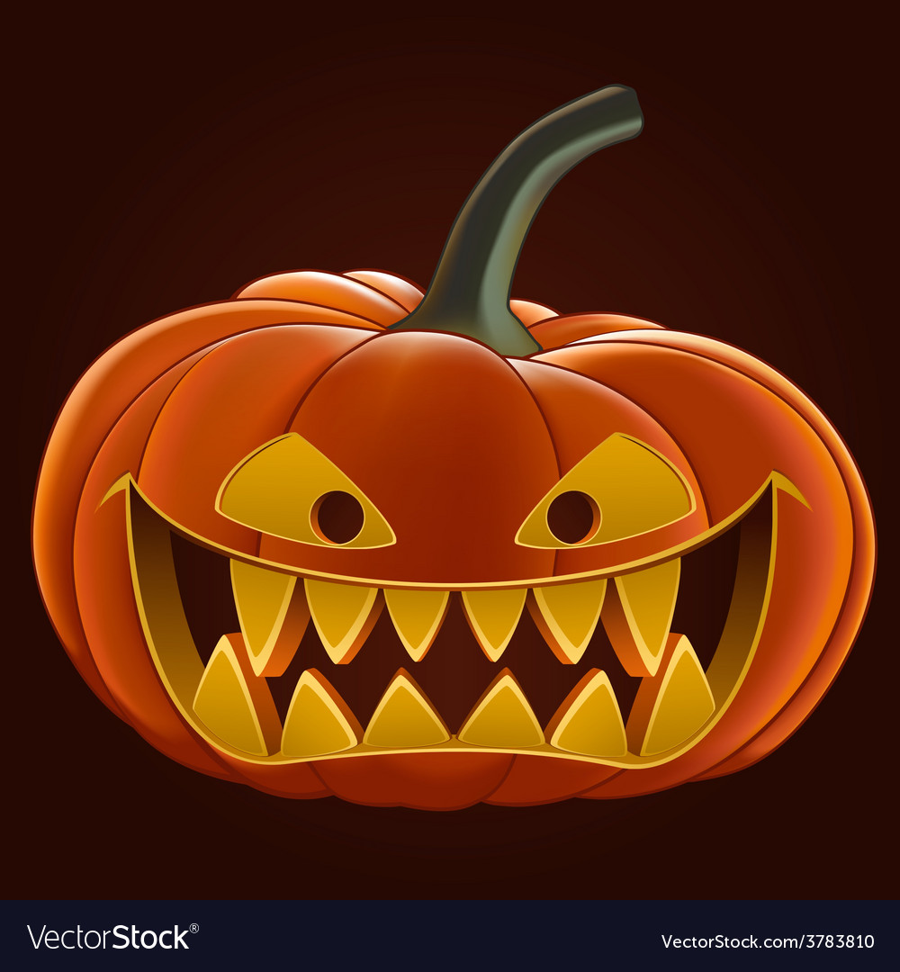 Pumpkin for halloween Royalty Free Vector Image