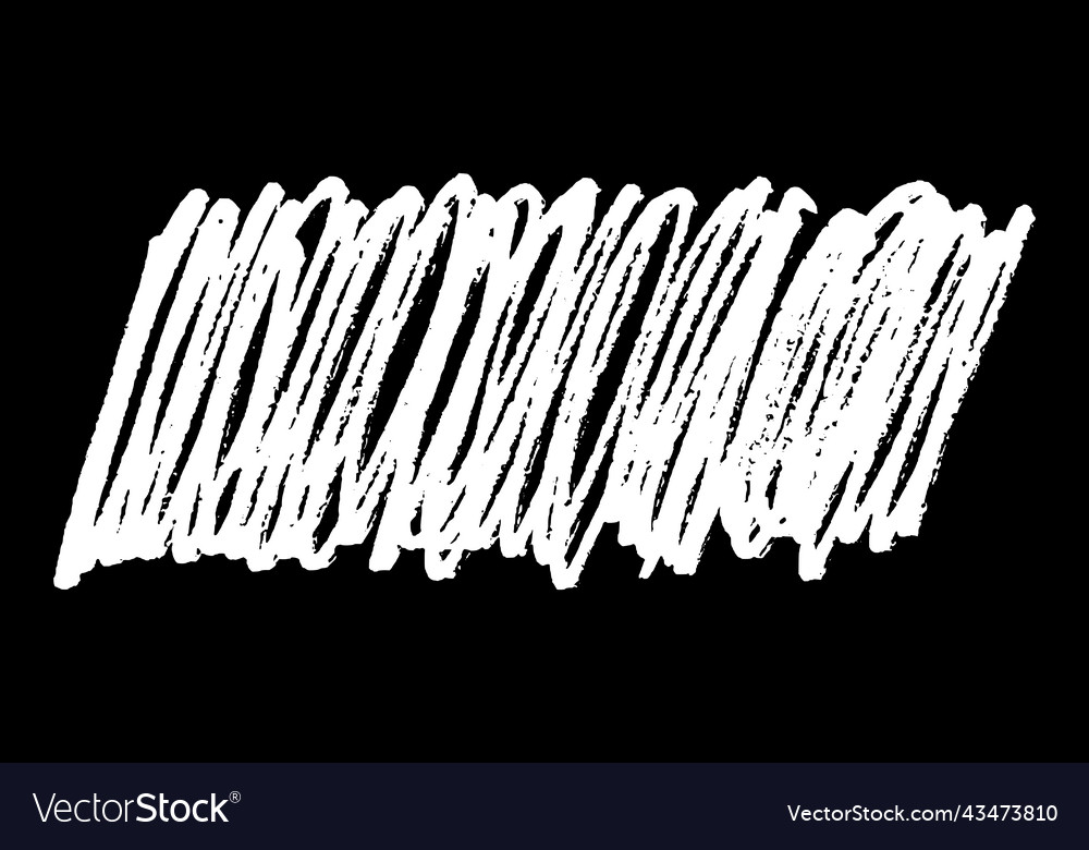 Scribble hand drawn stain in chalk vector image Scribble hand drawn stain in chalk
