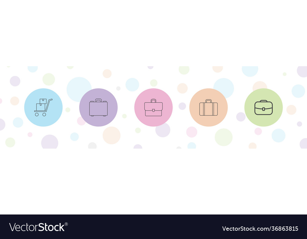 5 briefcase icons