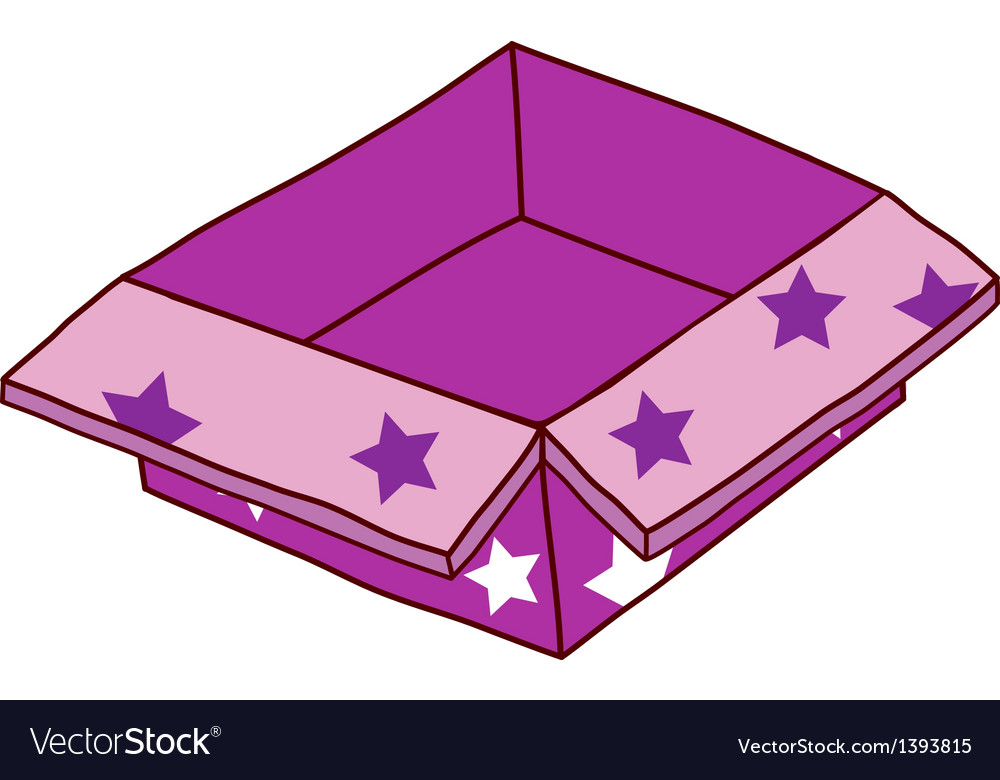 An empty gift box Royalty Free Vector Image - VectorStock