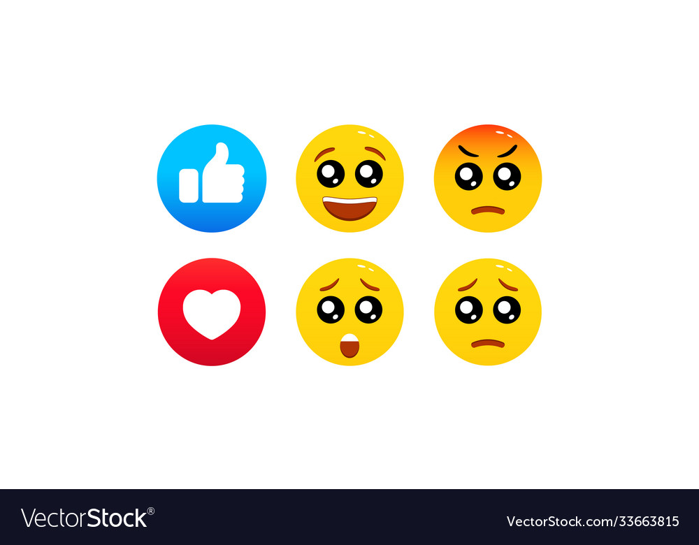 Like emoji emoticons icon flat social network