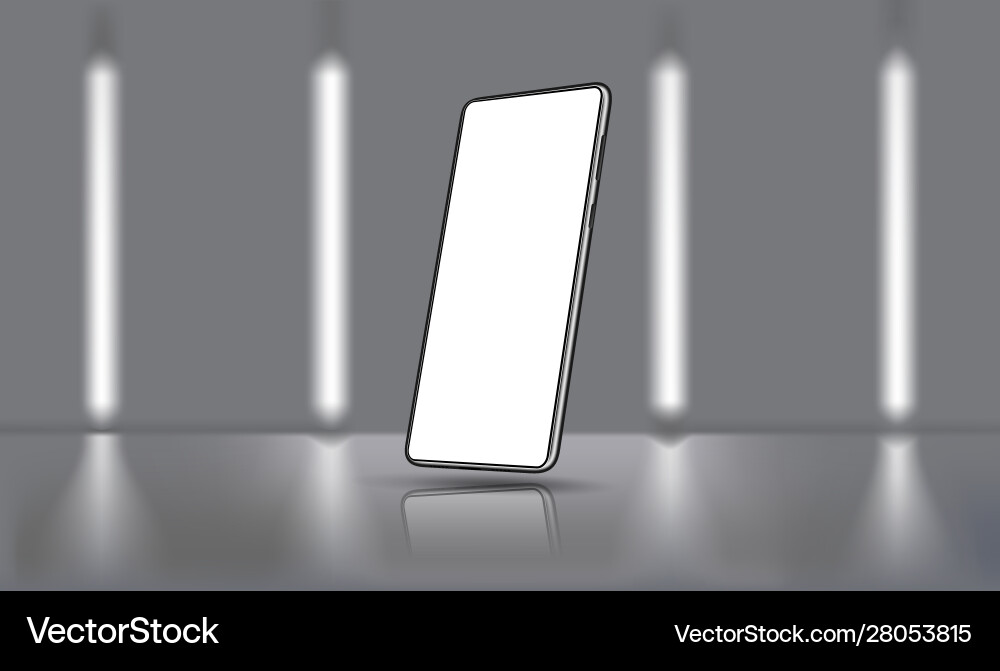 Mobile phone mockup for ui ux kit presentation Vector Image
