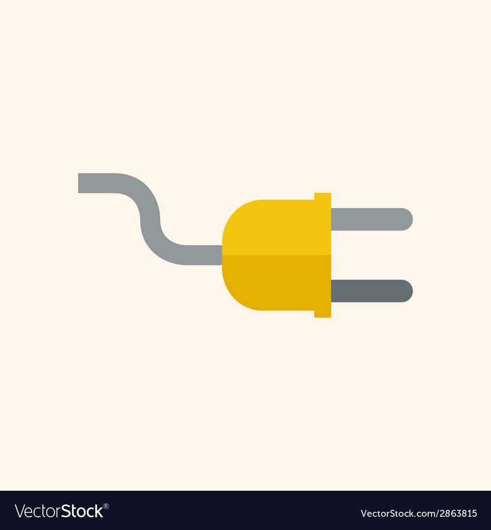 Plug flat icon