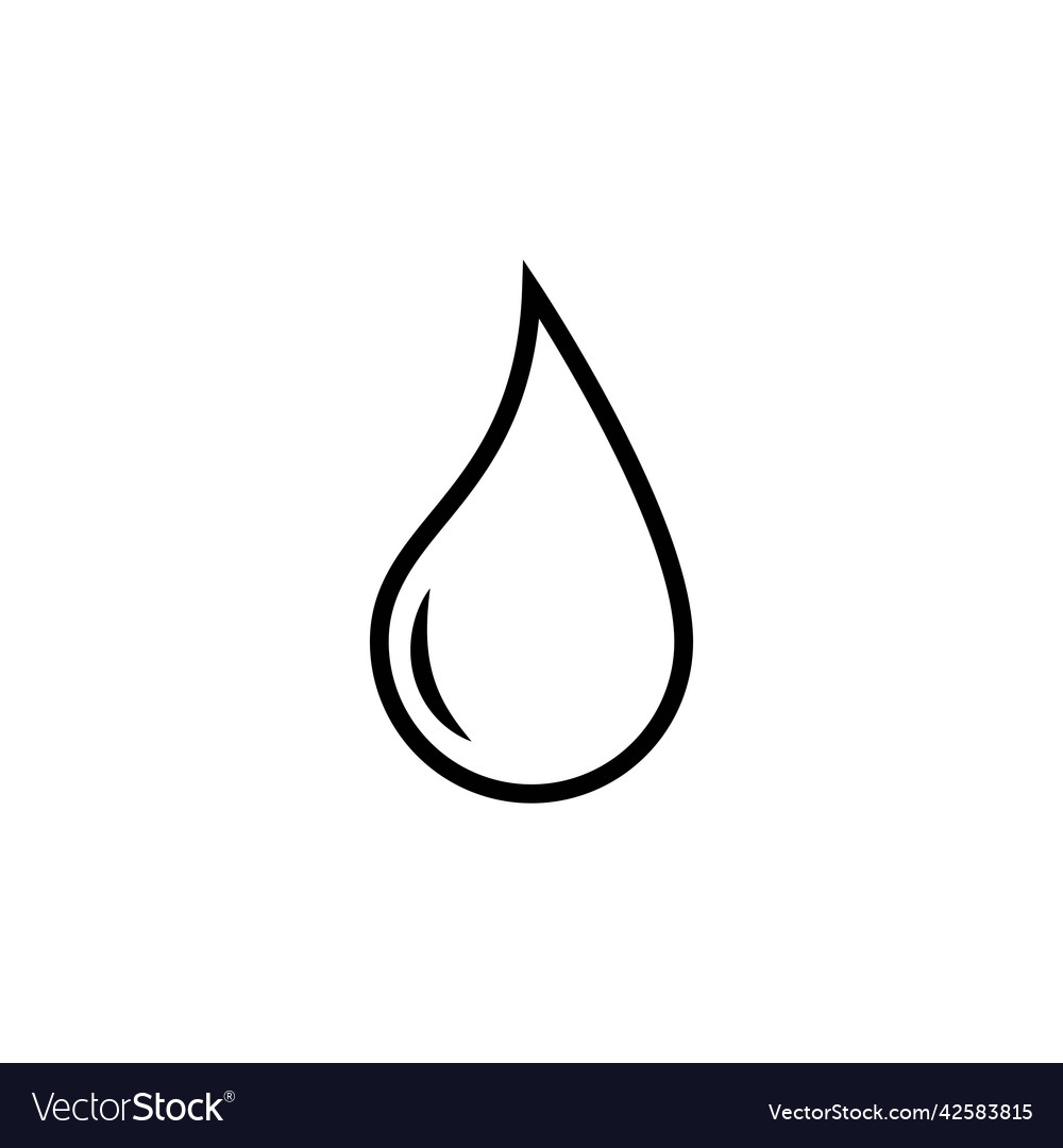 Water drop logo Royalty Free Vector Image - VectorStock