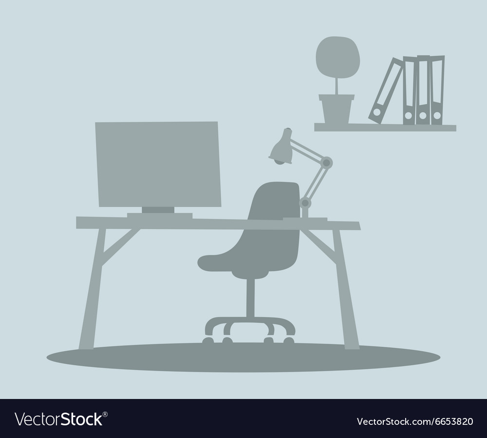 Büroausstattung mit Tischstuhl