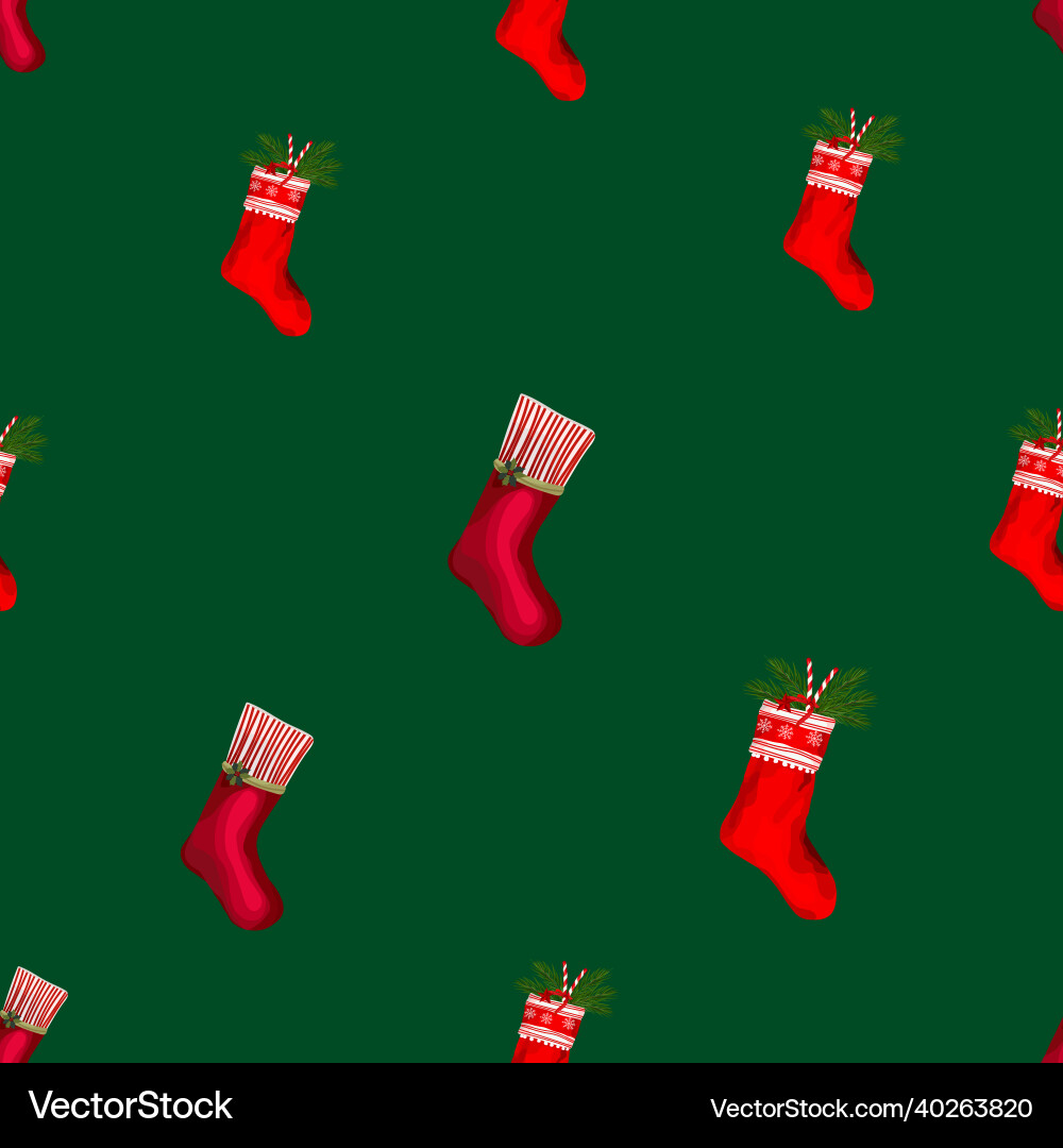 Christmas seamless pattern background Royalty Free Vector