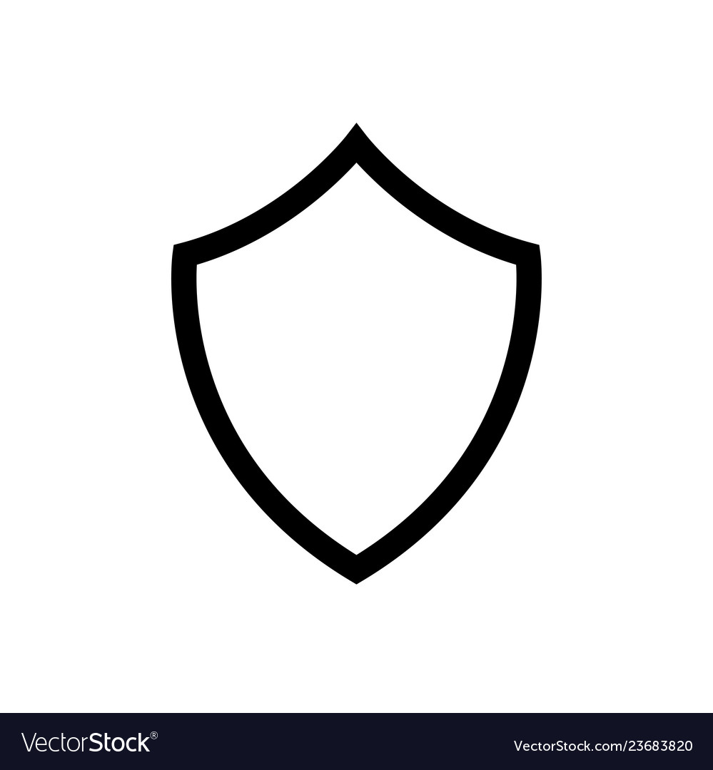 Shield line icon