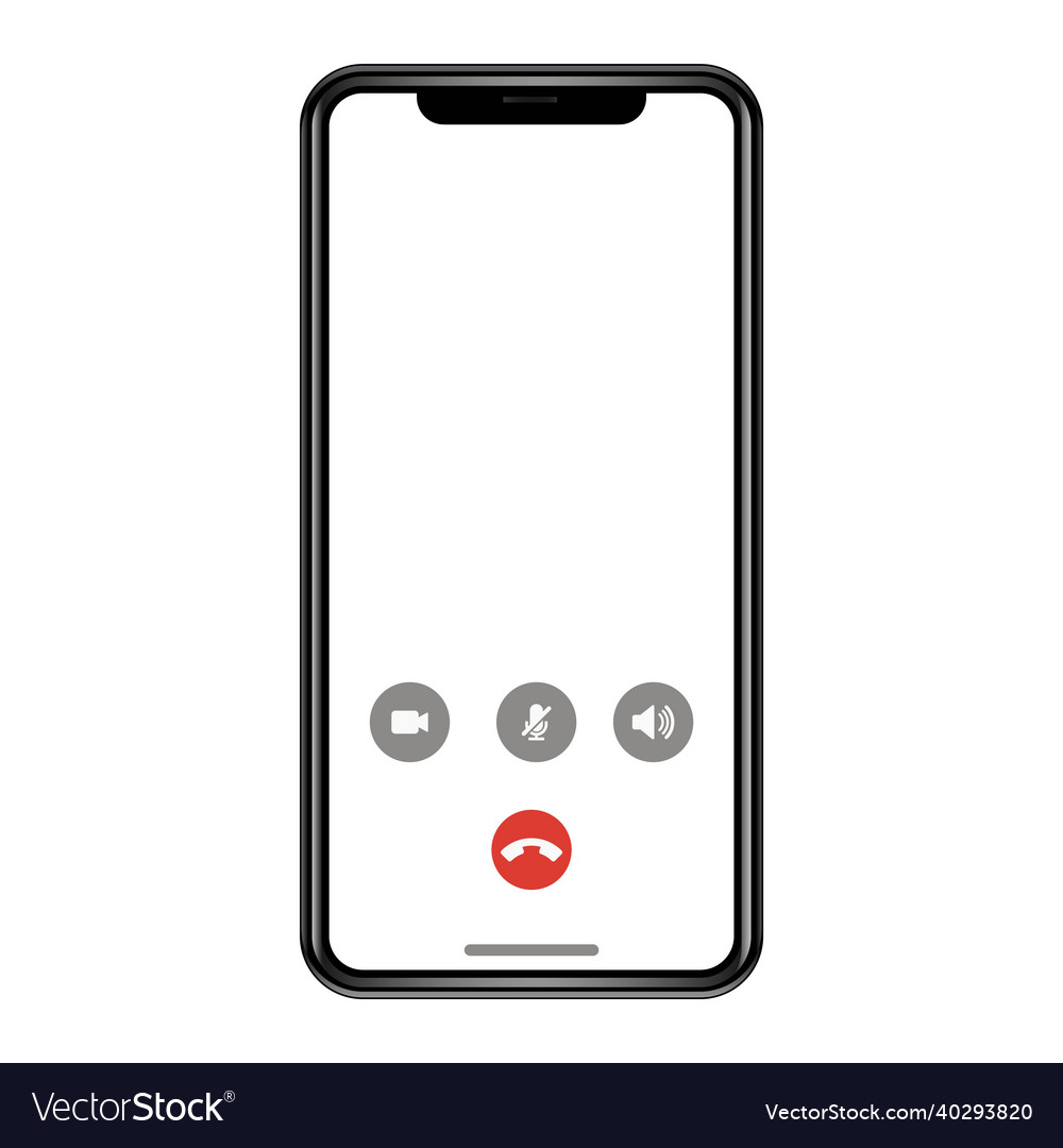 Smart mobile phone video calling png transparent Vector Image