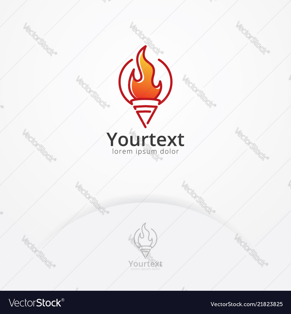 Fire spirit logo Royalty Free Vector Image - VectorStock