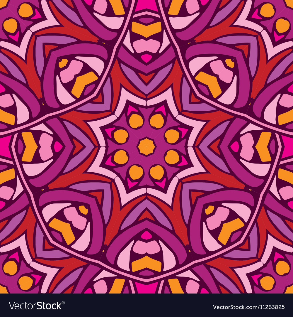 Floral seamless pattern in retro style