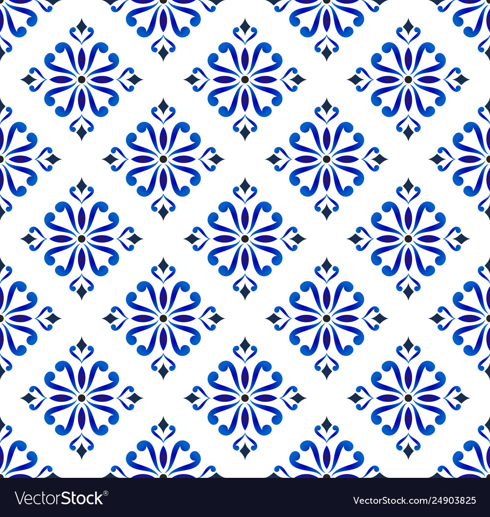 Floral tile pattern