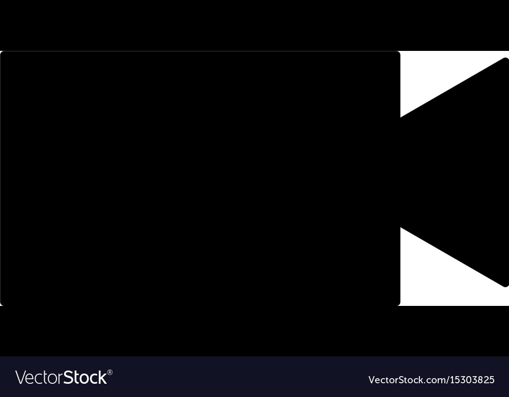 Video camera the black color icon