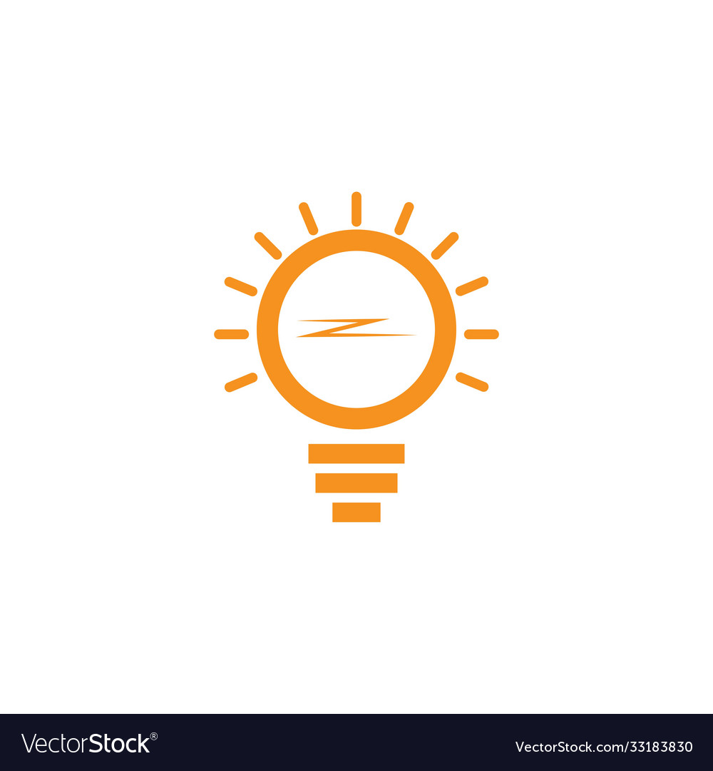 Bulb logo Royalty Free Vector Image - VectorStock