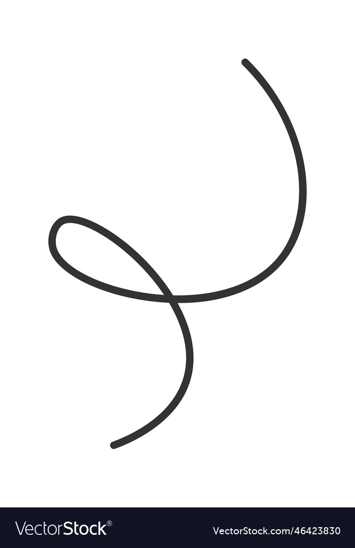 Continuous line art of spring Royalty Free Vector Image