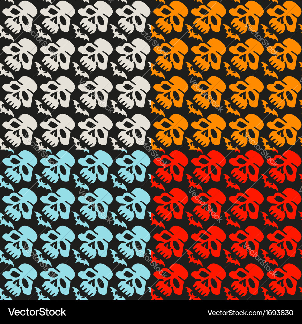 Halloween seamless pattern Royalty Free Vector Image