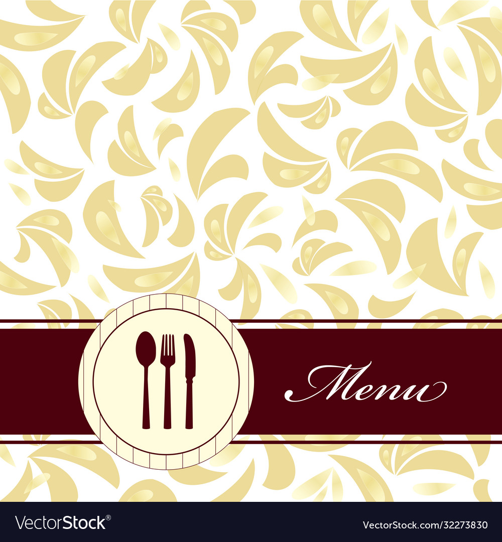 Restaurant menu background design Royalty Free Vector Image