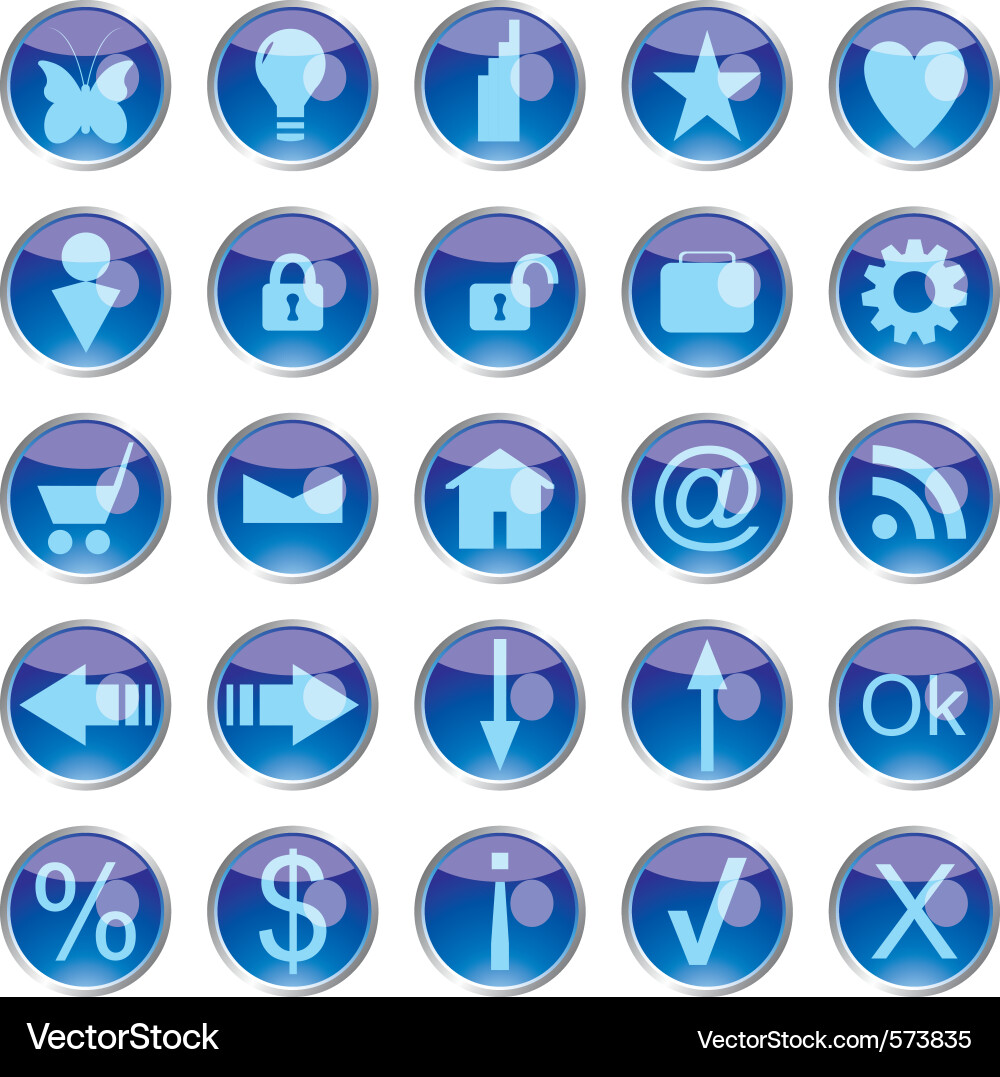 Icons Royalty Free Vector Image - VectorStock