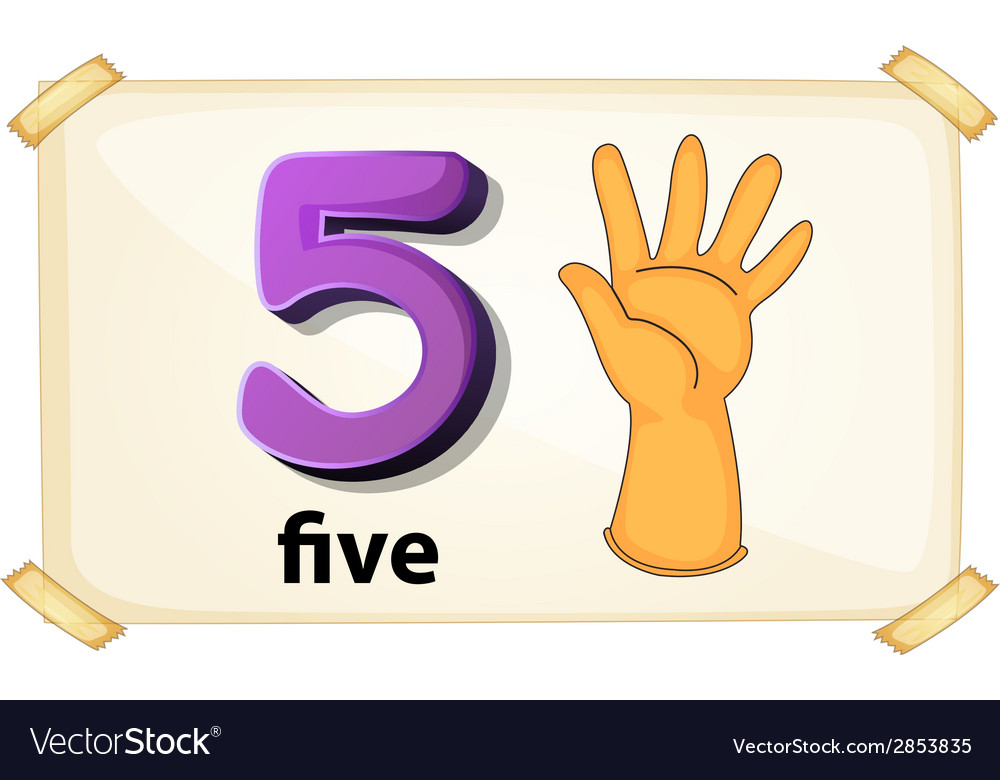 Number 5 - Learn to Count - Numbers from 1 to 10 - The Number 5 Song 