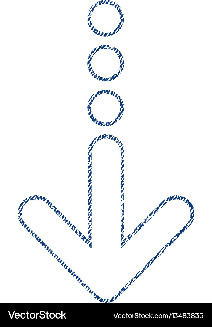 Send down fabric textured icon Royalty Free Vector Image