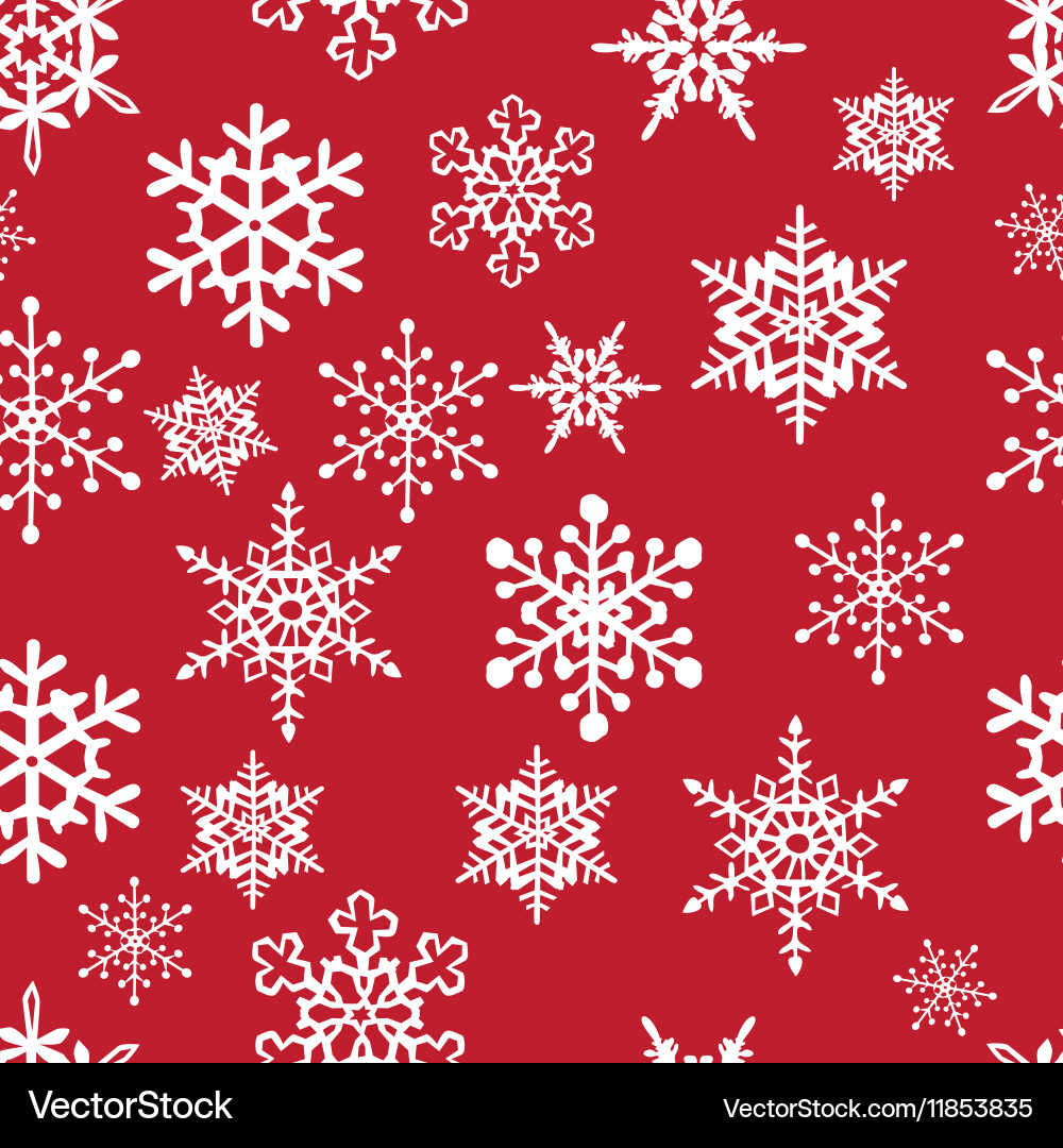 Snowflakes pattern Royalty Free Vector Image - VectorStock