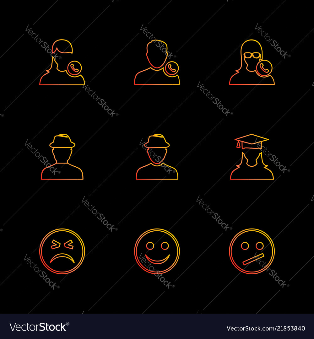 Avtar user profile avatar emoji emoticon Vector Image