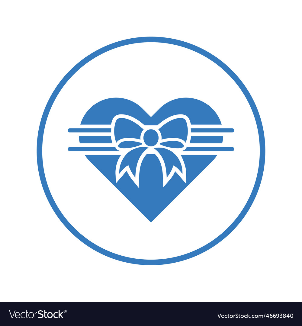 Bow love icon