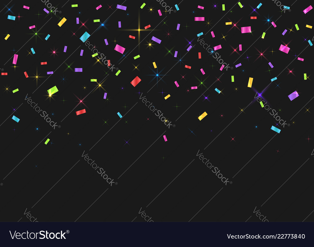 Colorful confetti background