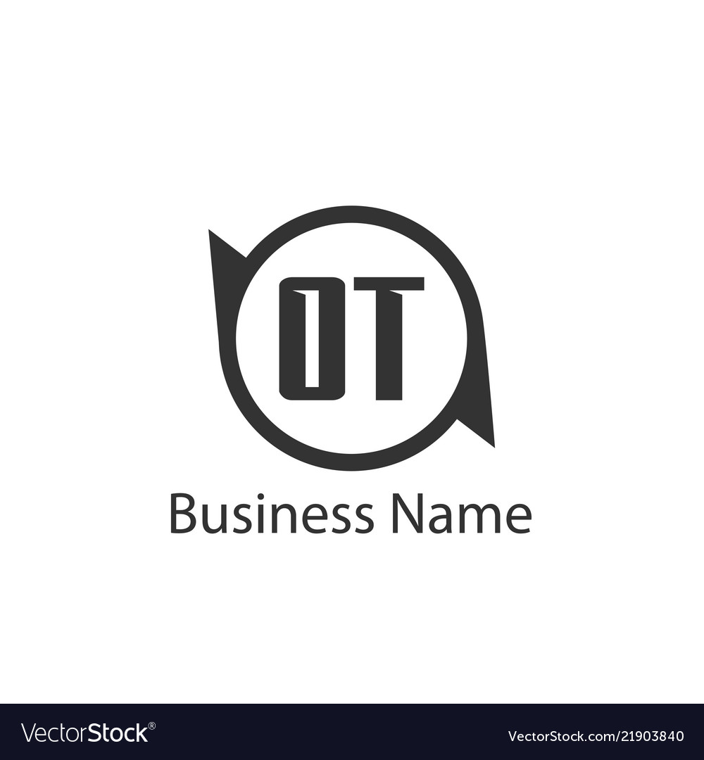 Initial letter ot logo template design Royalty Free Vector