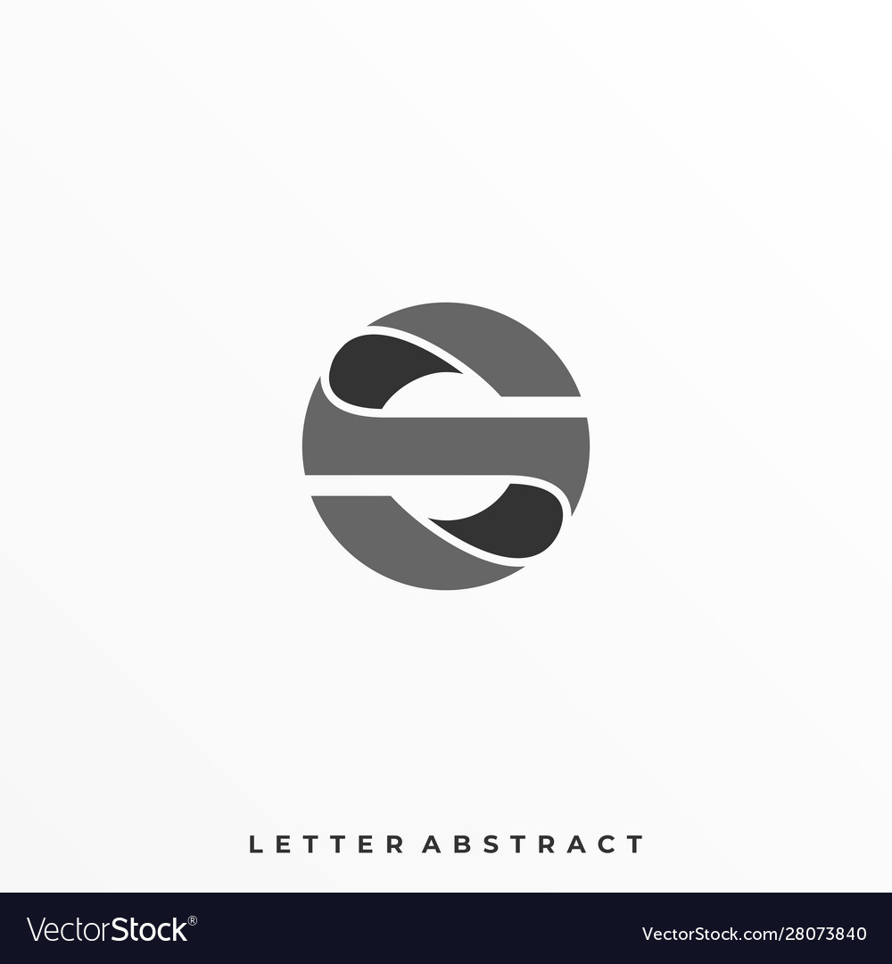 Letter s circle template