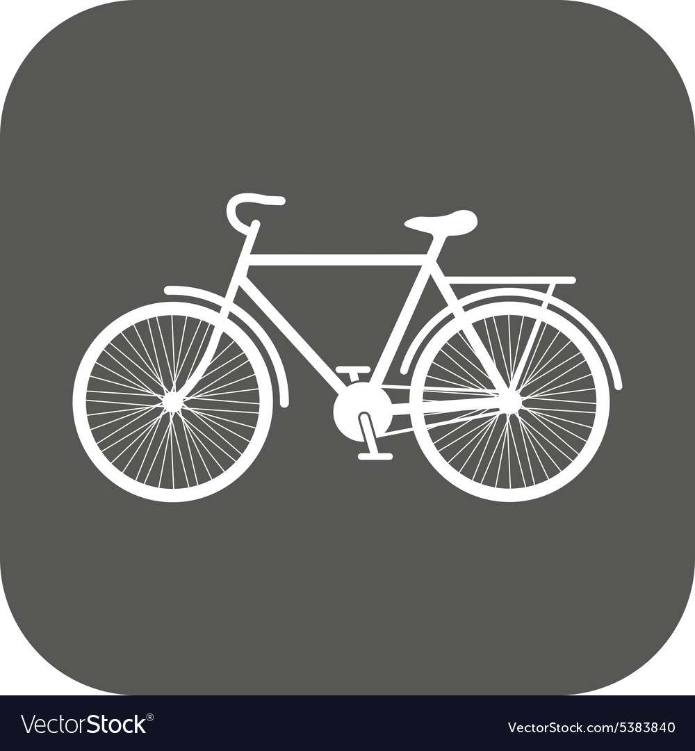 The bike icon Bicycle symbol Flat Royalty Free Vector Image