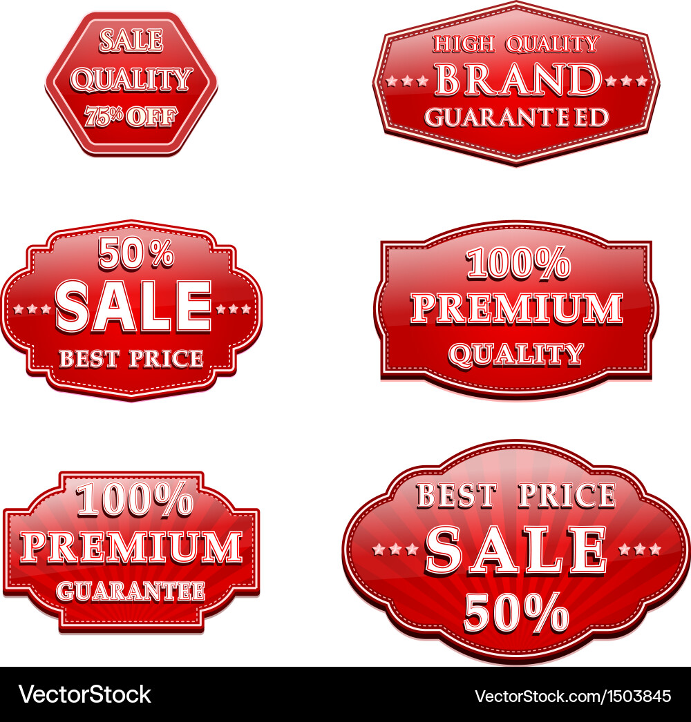 Badge design set Royalty Free Vector Image - VectorStock
