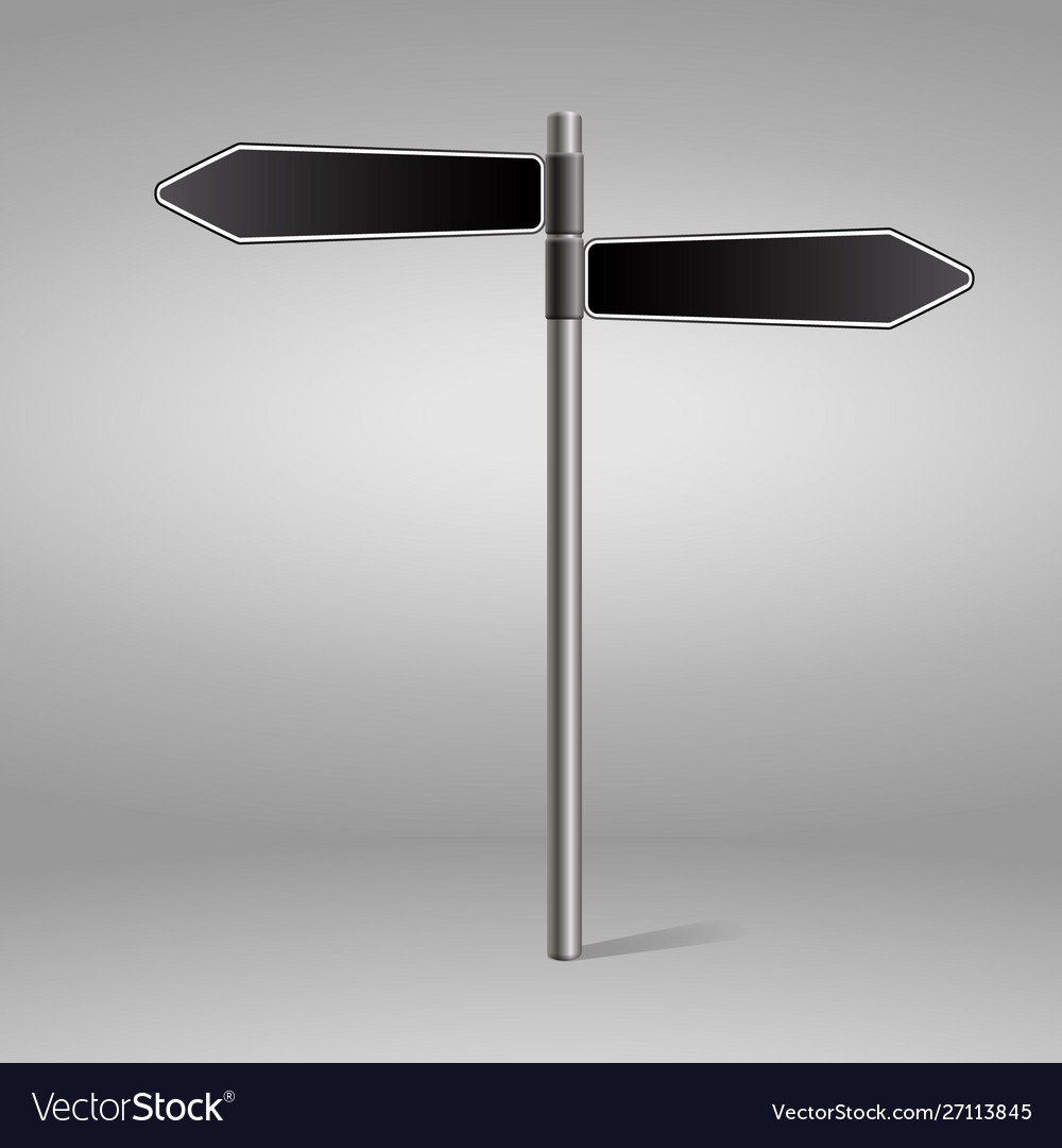 Blank traffic road sign