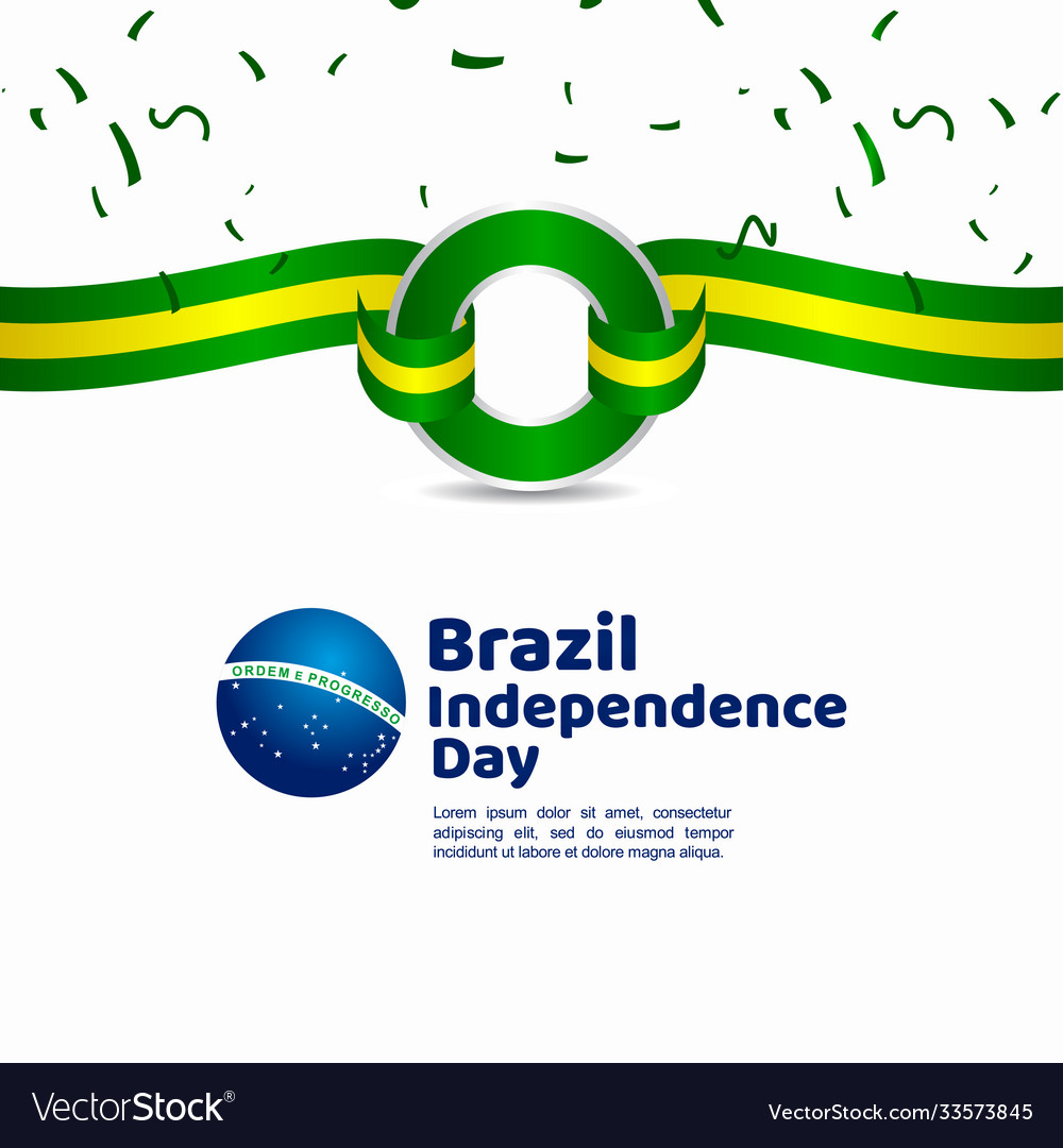 Brazil independence day template design