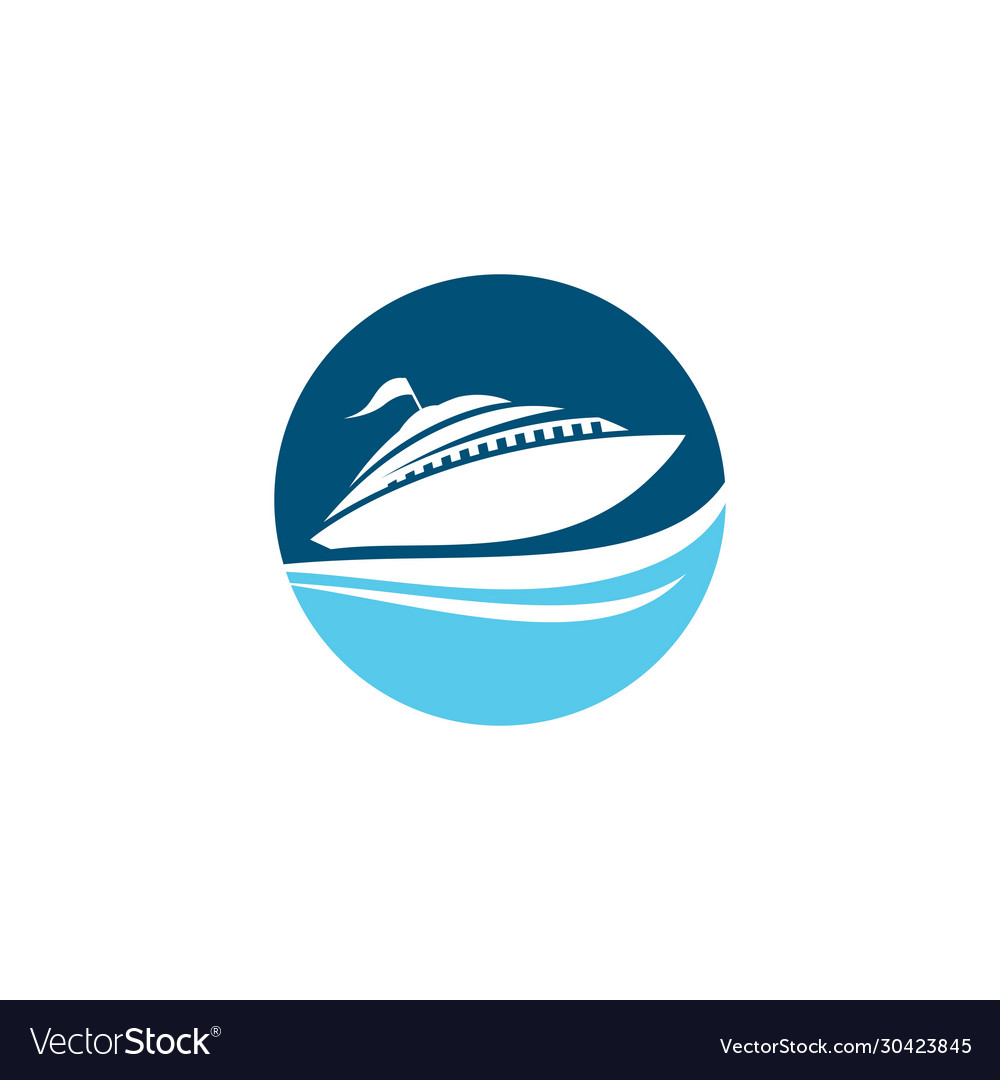 Cruise ship symbol Royalty Free Vector Image - VectorStock