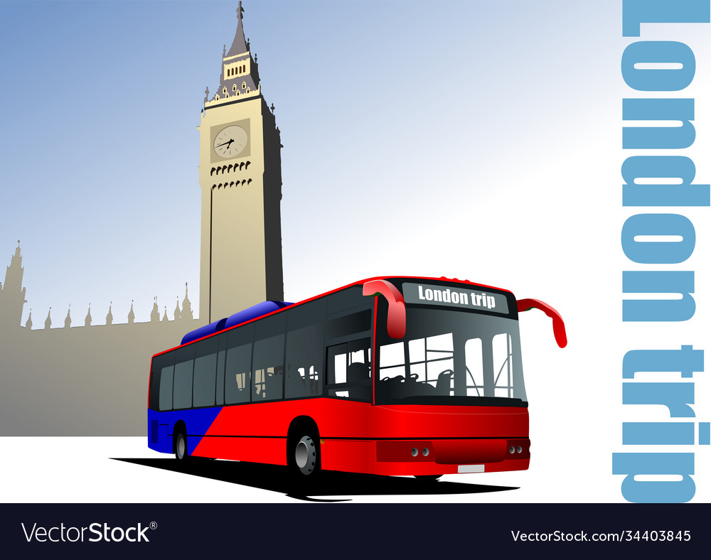 London Stadtbus auf der Straße Bus 3d