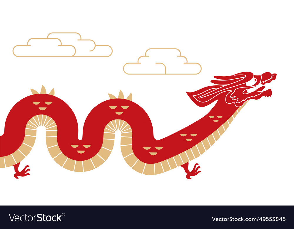 Traditional Chinese Dragon Royalty Free Vector Image 8566