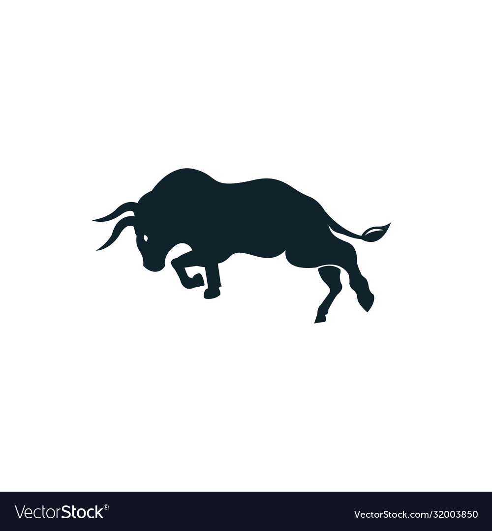 Bull logo design Royalty Free Vector Image - VectorStock