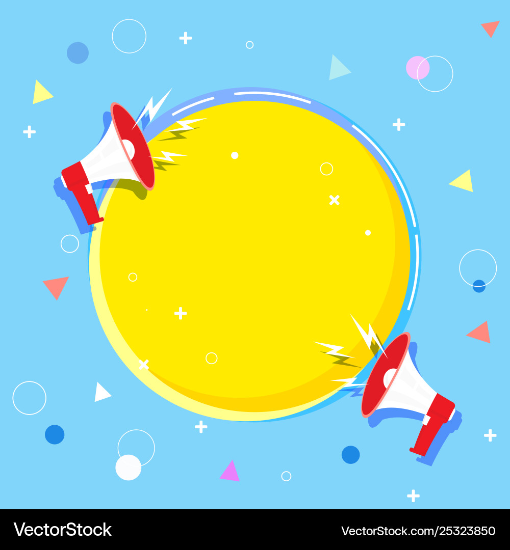 Origami Style Sticker And Banner Template Empty Vector Image