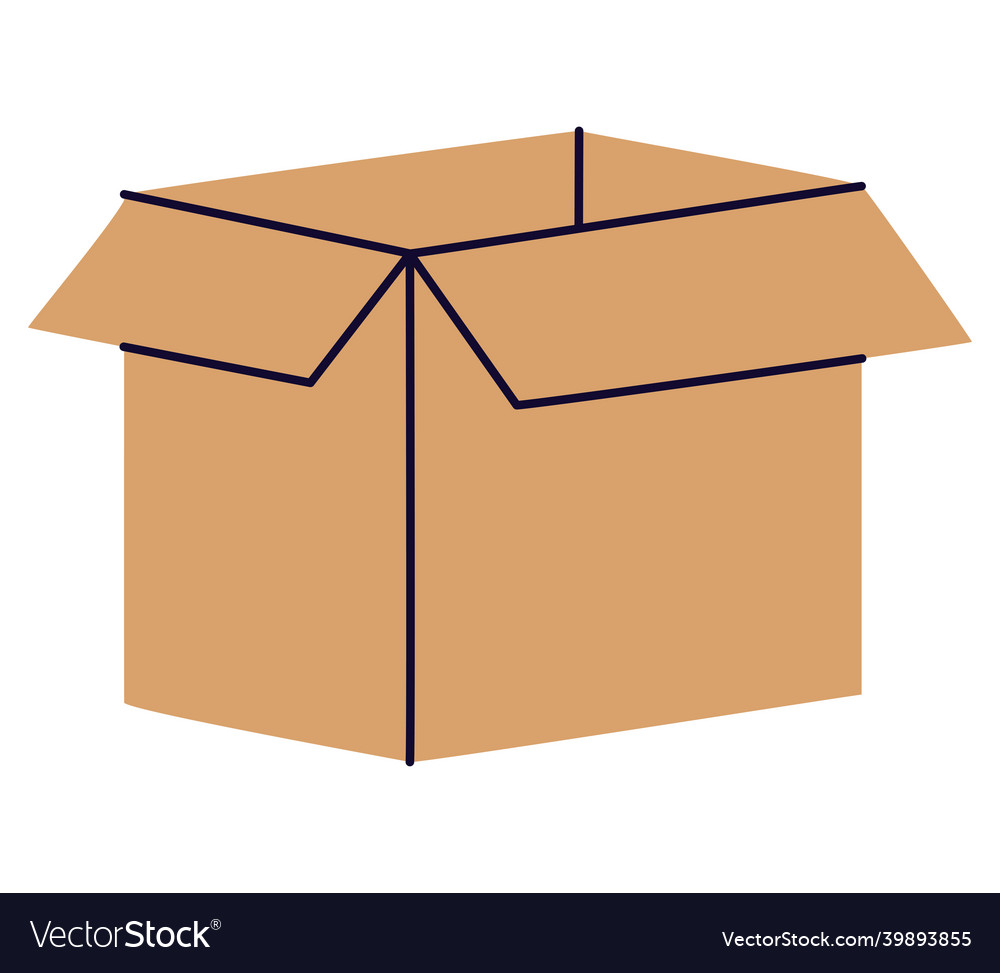 Beige box design Royalty Free Vector Image - VectorStock